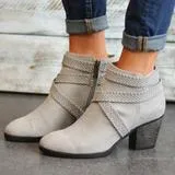 Women’s Ankle Boots with Short Block Heel