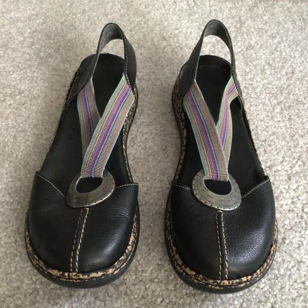 Women's Vintage Ring Elastic Band Flats 70958922S