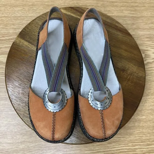 Women's Vintage Ring Elastic Band Flats 70958922S