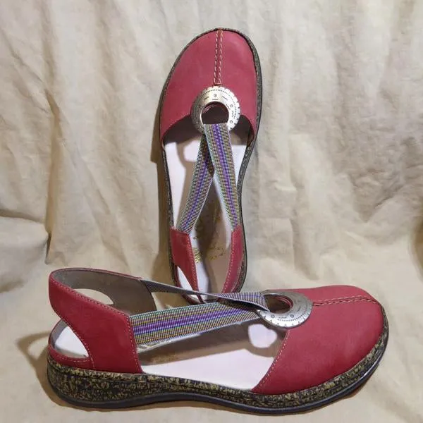 Women's Vintage Ring Elastic Band Flats 70958922S