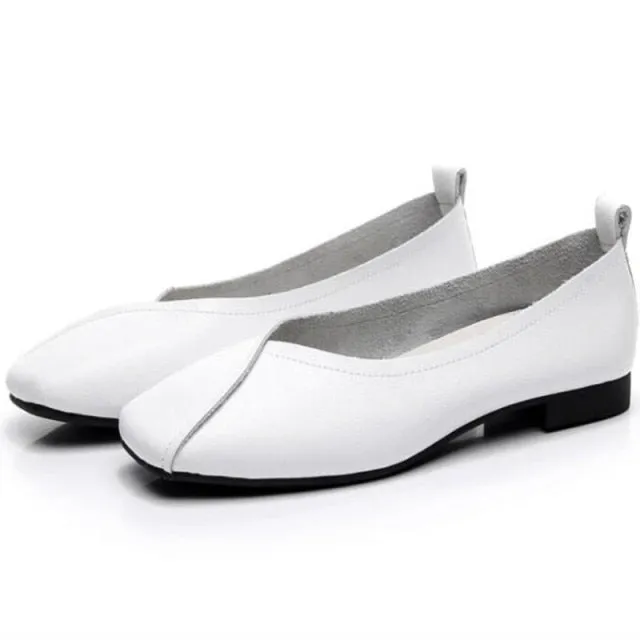 xiangtuibao flat shoes  new autumn genuine leather women flat shoes onon-slip Plus Size 35-43 Women casual shoes