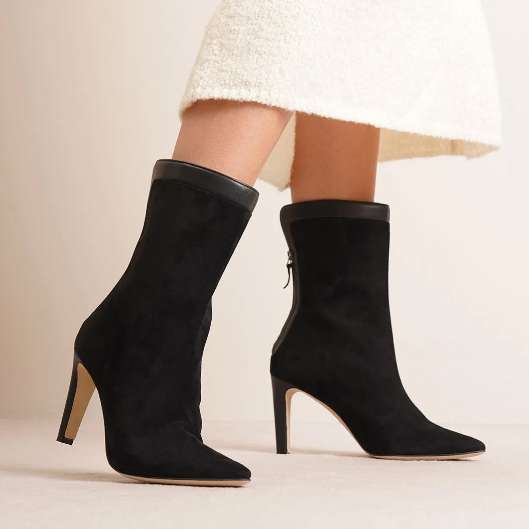 Zufapla 90 black suede boots